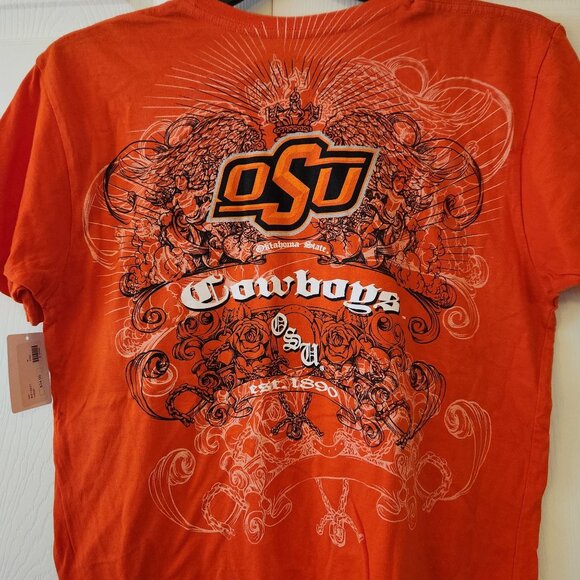 OSU Oklahoma State Cowboys Orange T-Shirt Size M My U Licensed Collegiate Cotton - Picture 6 of 8